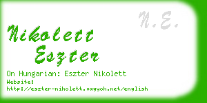 nikolett eszter business card